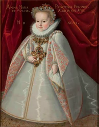 Portrett av Anna Maria Vasa (1593–1600), datter av kong Sigismund III av Polen.